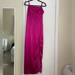 Pink Satin Dress